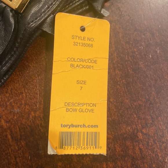 Tory Burch Leather Bow Gloves - Picture 3 of 5